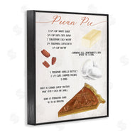 Stupell Studio | Autumn Pecan Pie Farmhouse Dessert Recipe