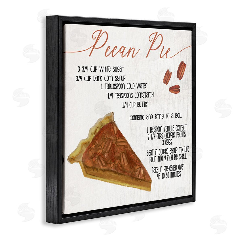 Stupell Studio | Charming Pecan Pie Recipe Autumn Harvest Dessert