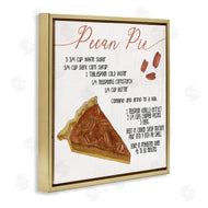 Stupell Studio | Charming Pecan Pie Recipe Autumn Harvest Dessert