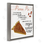 Stupell Studio | Charming Pecan Pie Recipe Autumn Harvest Dessert