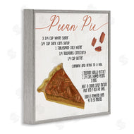 Stupell Studio | Charming Pecan Pie Recipe Autumn Harvest Dessert