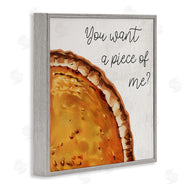 Stupell Studio | Want a Piece Phrase Autumn Pumpkin Pie