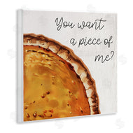 Stupell Studio | Want a Piece Phrase Autumn Pumpkin Pie