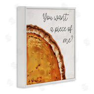 Stupell Studio | Want a Piece Phrase Autumn Pumpkin Pie