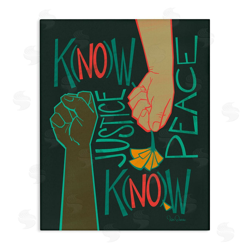 Kris Duran | Know Justice, Know Peace Hands In Social Statement