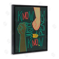 Kris Duran | Know Justice, Know Peace Hands In Social Statement