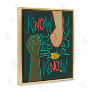 Kris Duran | Know Justice, Know Peace Hands In Social Statement