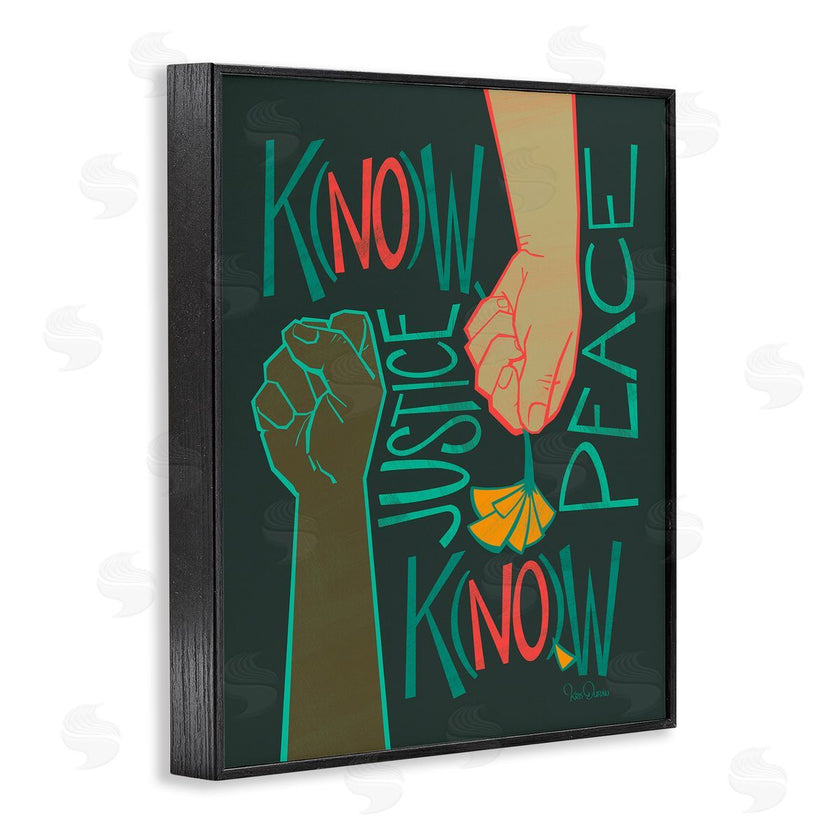 Kris Duran | Know Justice, Know Peace Hands In Social Statement