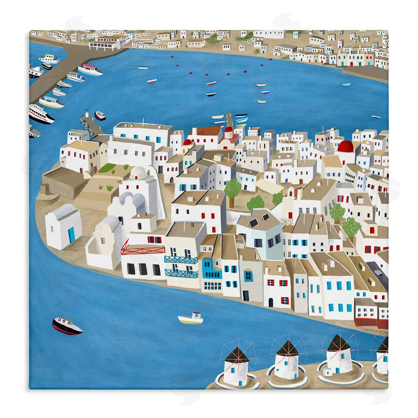 Carla Daly | Mykonos Coastal Port Cityscape European City