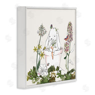 Sangita Bachelet | Bunny in Flower Pot Lilac Florals Blooming