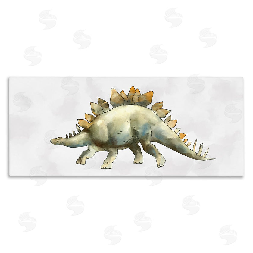 Ziwei Li | Walking Stegosaurus Green Dinosaur Playful Reptile