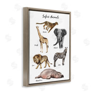 Ziwei Li | Safari Animal Chart Playful Watercolor Illustrations