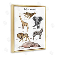 Ziwei Li | Safari Animal Chart Playful Watercolor Illustrations