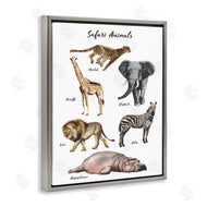 Ziwei Li | Safari Animal Chart Playful Watercolor Illustrations