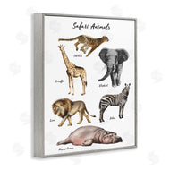 Ziwei Li | Safari Animal Chart Playful Watercolor Illustrations