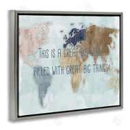 Ziwei Li | This is a Great Big World Phrase Map of Continents