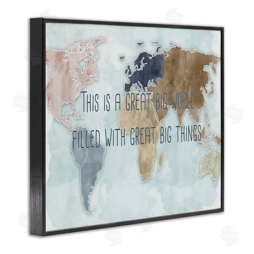 Ziwei Li | This is a Great Big World Phrase Map of Continents