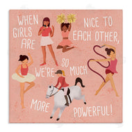 Ziwei Li | Girls are More Powerful Phrase Children's Sports Illustration