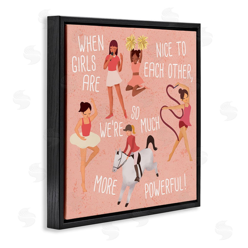 Ziwei Li | Girls are More Powerful Phrase Children's Sports Illustration