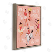 Ziwei Li | Girls are More Powerful Phrase Children's Sports Illustration