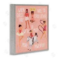 Ziwei Li | Girls are More Powerful Phrase Children's Sports Illustration