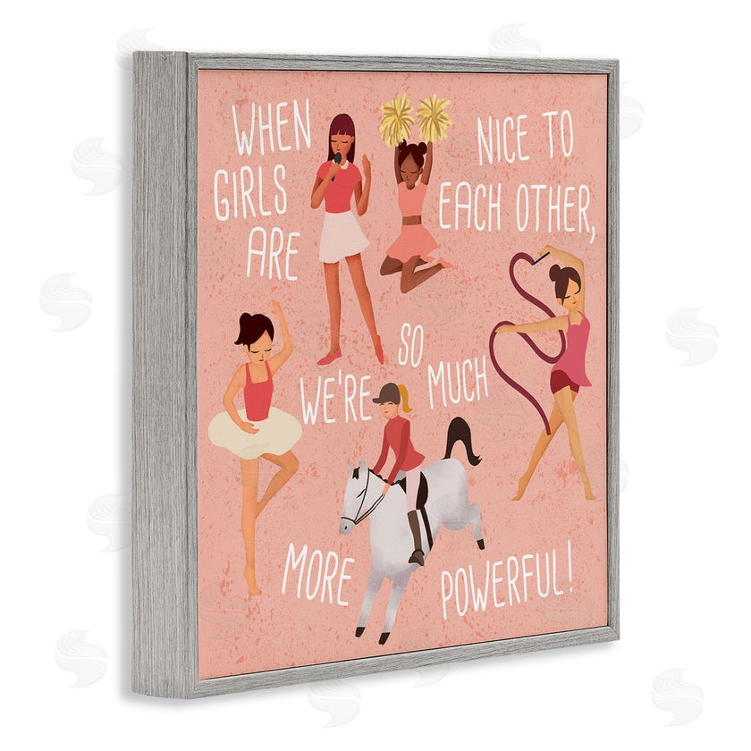 Ziwei Li | Girls are More Powerful Phrase Children's Sports Illustration