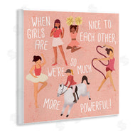 Ziwei Li | Girls are More Powerful Phrase Children's Sports Illustration