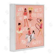 Ziwei Li | Girls are More Powerful Phrase Children's Sports Illustration