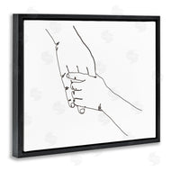 Ziwei Li | Family Holding Hands Pose Minimal Linework