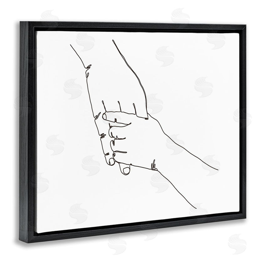 Ziwei Li | Family Holding Hands Pose Minimal Linework