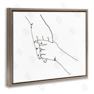 Ziwei Li | Family Holding Hands Pose Minimal Linework