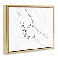 Ziwei Li | Family Holding Hands Pose Minimal Linework