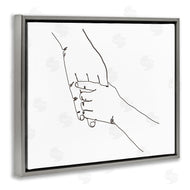 Ziwei Li | Family Holding Hands Pose Minimal Linework