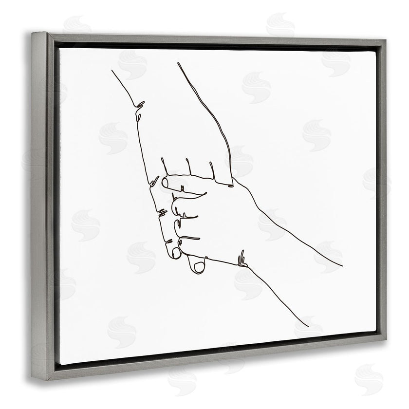 Ziwei Li | Family Holding Hands Pose Minimal Linework