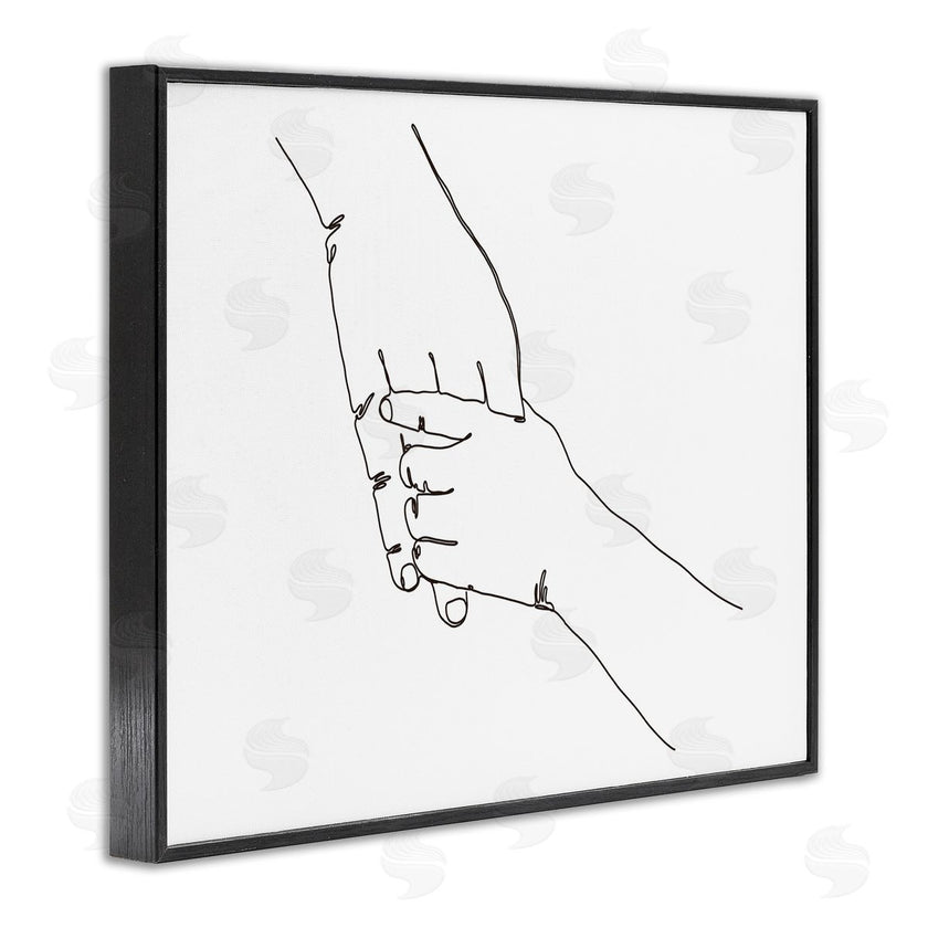 Ziwei Li | Family Holding Hands Pose Minimal Linework