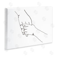 Ziwei Li | Family Holding Hands Pose Minimal Linework