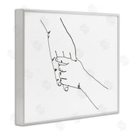 Ziwei Li | Family Holding Hands Pose Minimal Linework