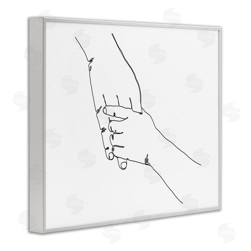 Ziwei Li | Family Holding Hands Pose Minimal Linework