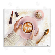 Ziwei Li | Caf� Cappuccino Cup with Glam Fashion Lipstick