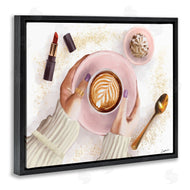 Ziwei Li | Caf� Cappuccino Cup with Glam Fashion Lipstick