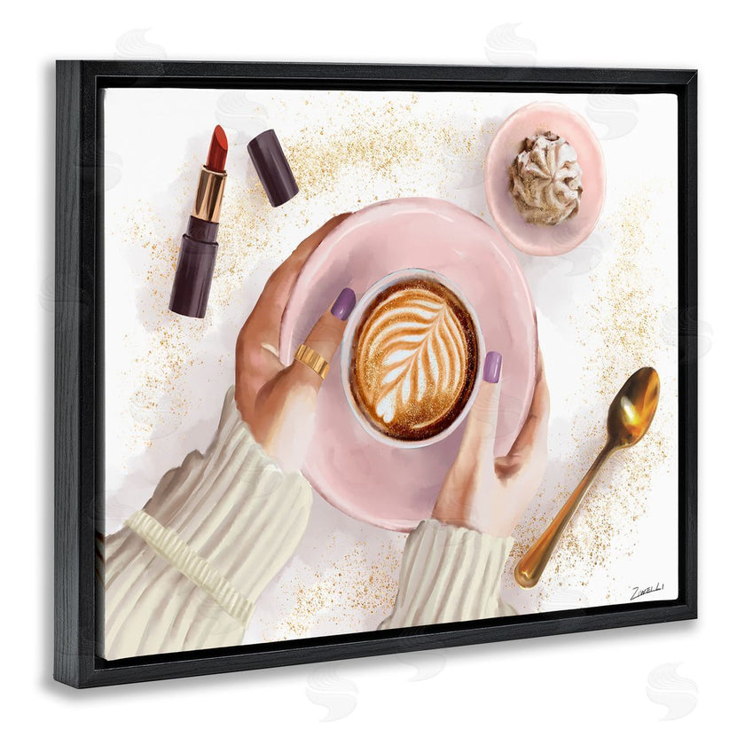 Ziwei Li | Caf� Cappuccino Cup with Glam Fashion Lipstick