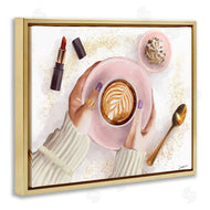 Ziwei Li | Caf� Cappuccino Cup with Glam Fashion Lipstick