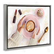 Ziwei Li | Caf� Cappuccino Cup with Glam Fashion Lipstick