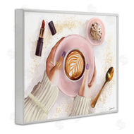 Ziwei Li | Caf� Cappuccino Cup with Glam Fashion Lipstick