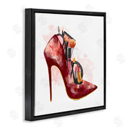 Ziwei Li | Red Fashion Heels with Cosmetic Accessories