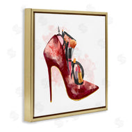 Ziwei Li | Red Fashion Heels with Cosmetic Accessories