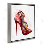Ziwei Li | Red Fashion Heels with Cosmetic Accessories