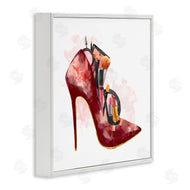 Ziwei Li | Red Fashion Heels with Cosmetic Accessories