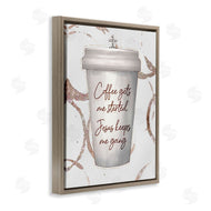 Ziwei Li | Coffee Gets Me Started Faith Based Phrase Cup