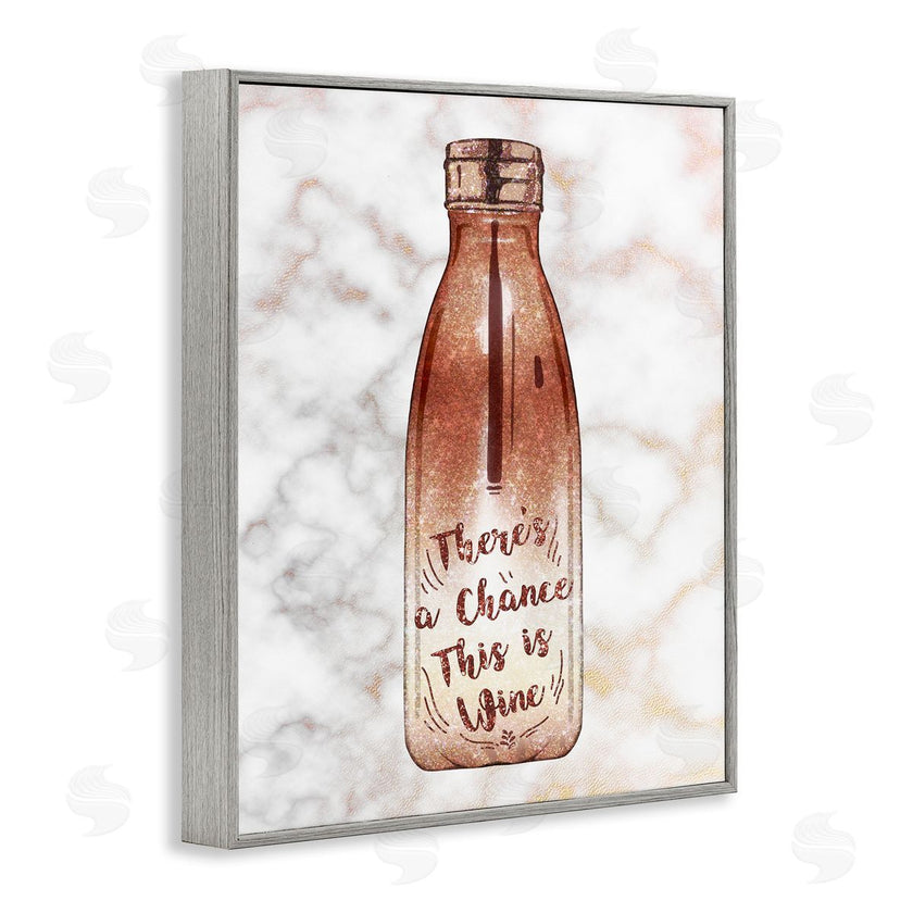 Ziwei Li | Chance This Is Wine Funny Quote Fashion Bottle